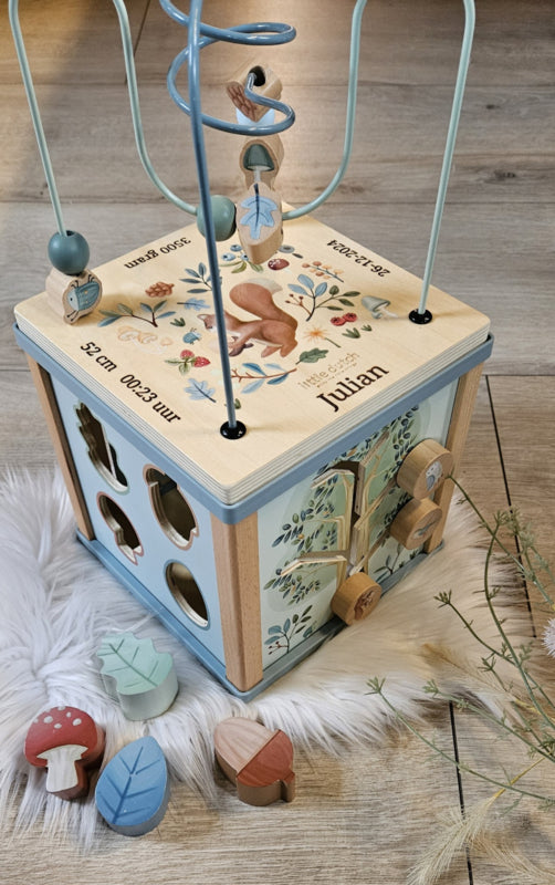 Little Dutch ''Forest Friends'' activiteitenkubus met naam
