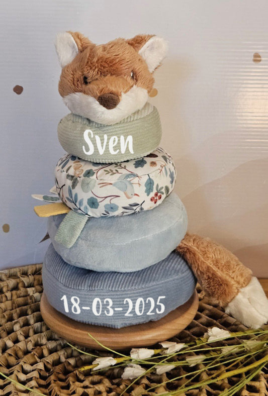 Little Dutch  Forest Friends tuimelstapelaar Vosje met naam