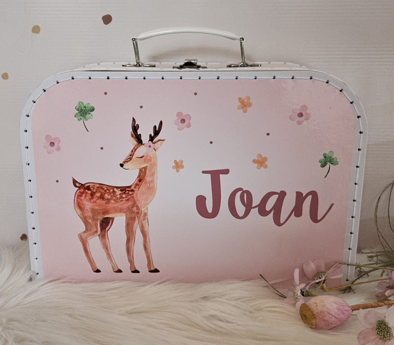 Koffertje met naam Hertje