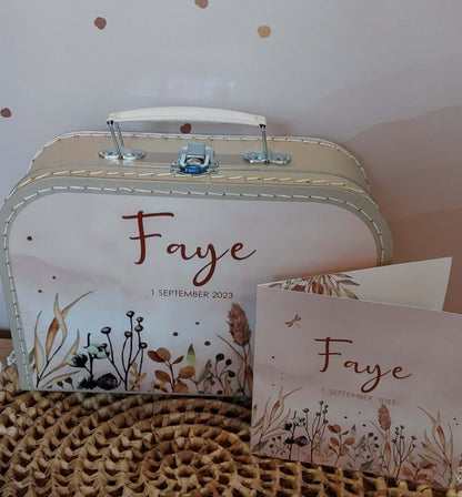 Koffertje met Geboortekaartje