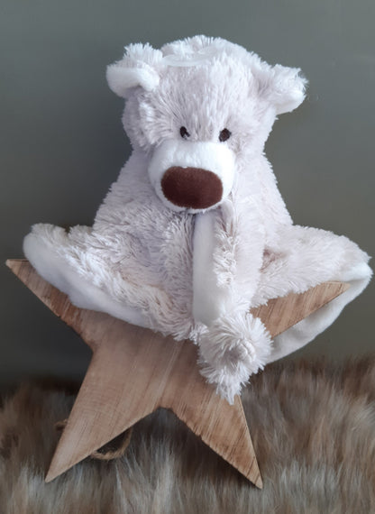 Happy Horse beer Baggio  knuffeldoekje beige (met naam)